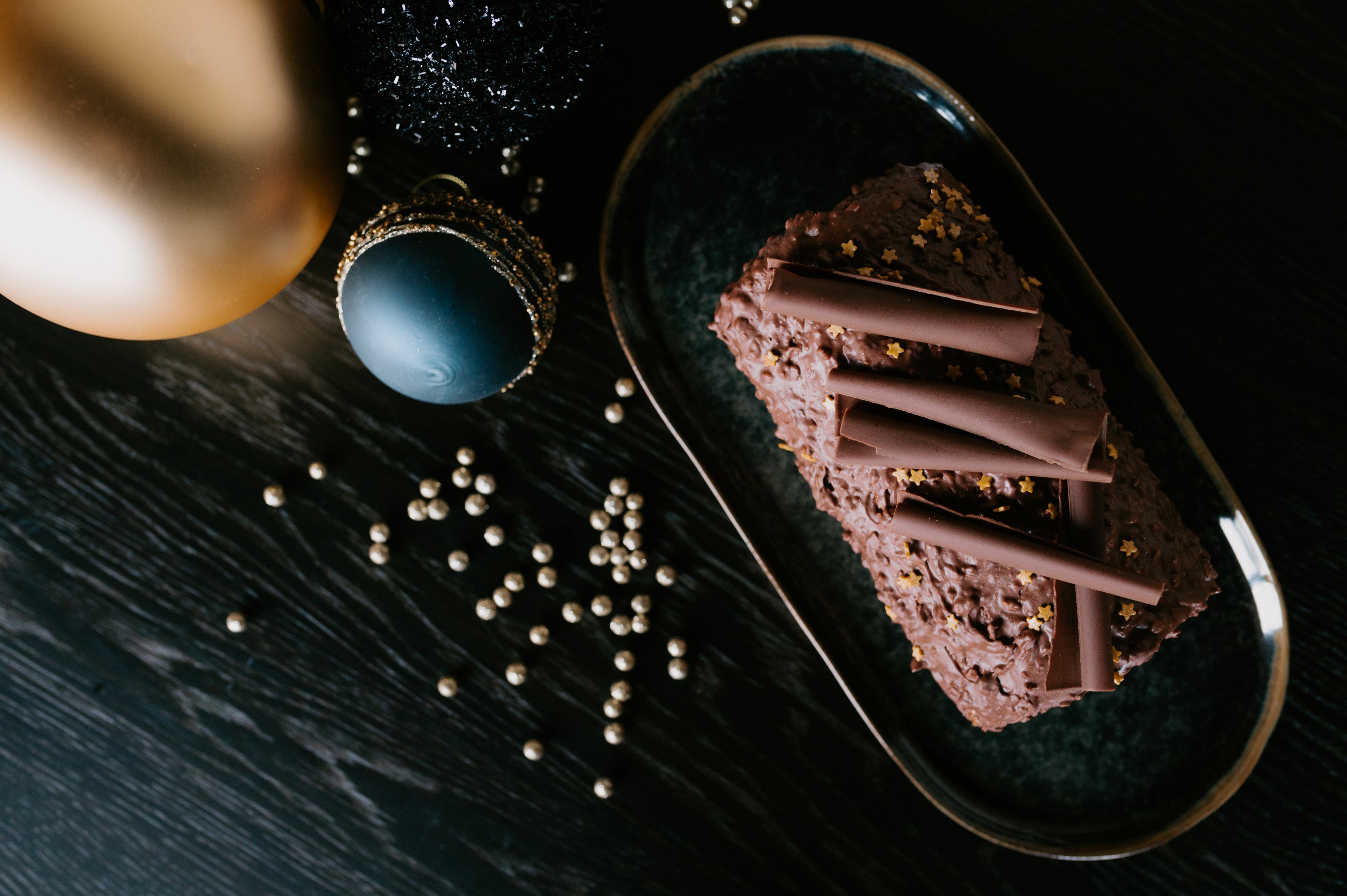 Ice Roll Cake - krokante chocolade